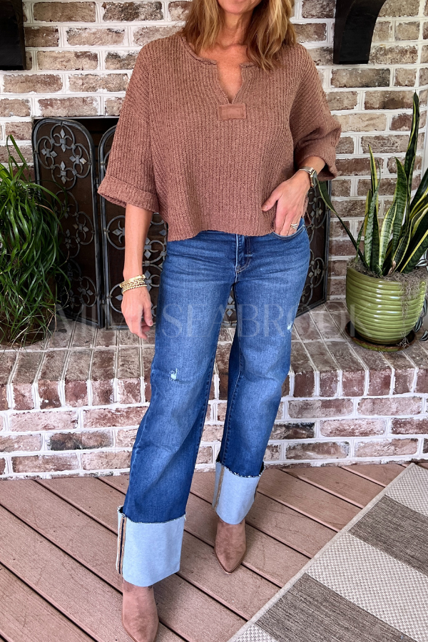 Jemma sweater, cocoa