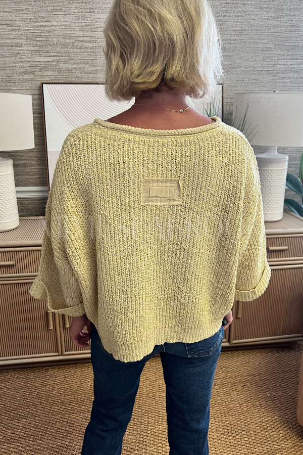 Jemma sweater, yellow