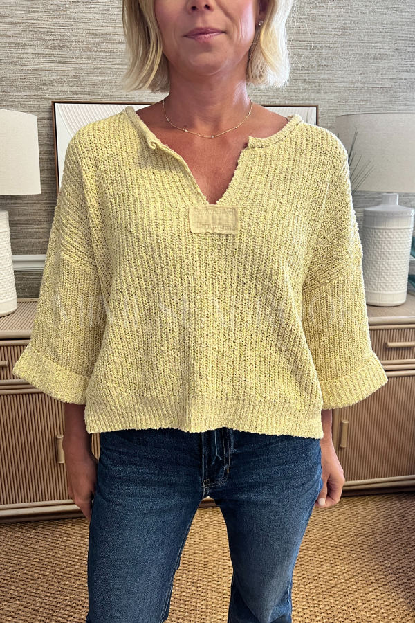 Jemma sweater, yellow