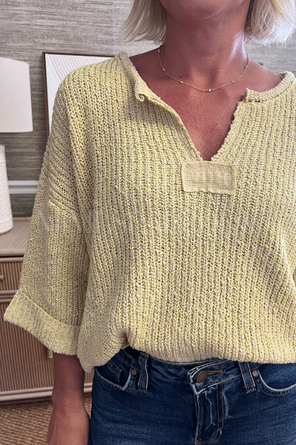 Jemma sweater, yellow