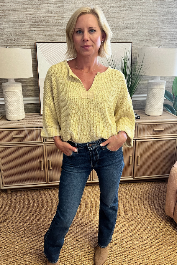 Jemma sweater, yellow