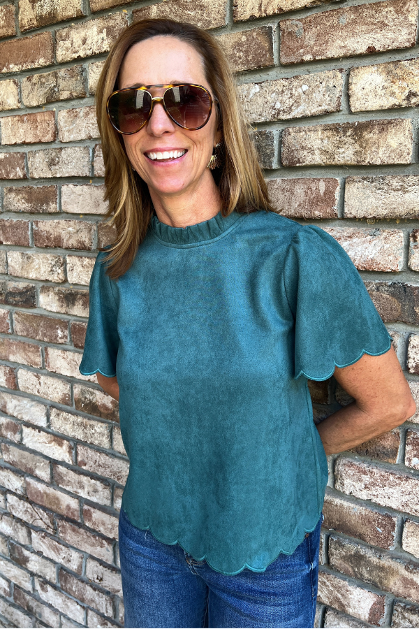 Jerri suede top