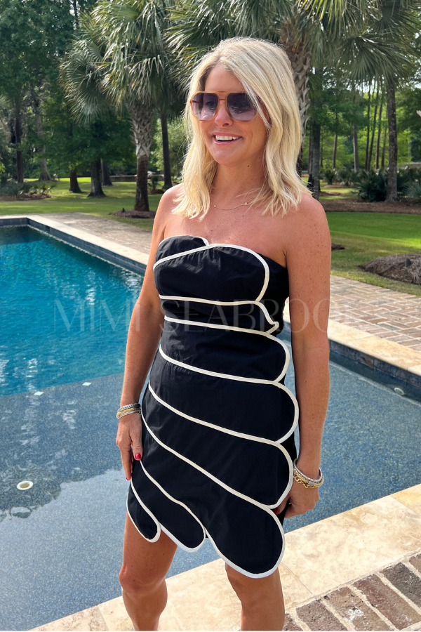 Jessica dress, black/ivory