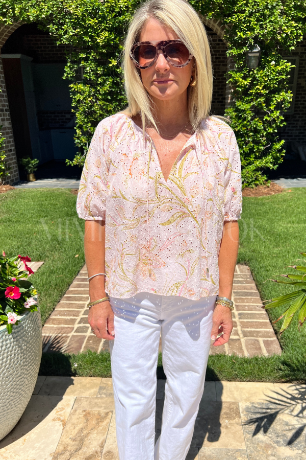 Johana Top, Florabella Print by Cleobella