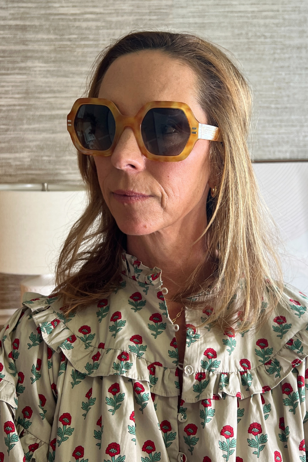Joni Sunglasses, honey tort/green by I-SEA