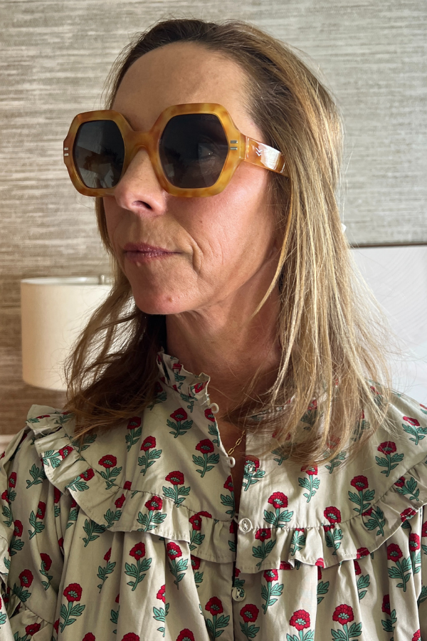 Joni Sunglasses, honey tort/green by I-SEA