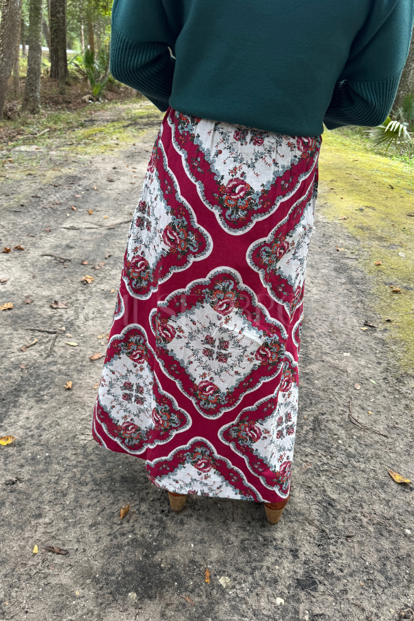 Juliet Ankle Skirt, Virelle Print by Cleobella