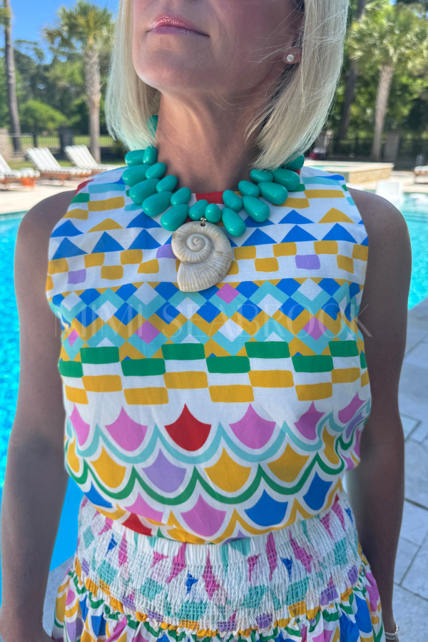 Kai necklace, turquoise
