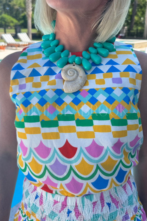 Kai necklace, turquoise