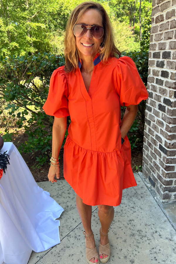 Kalisa dress, orange