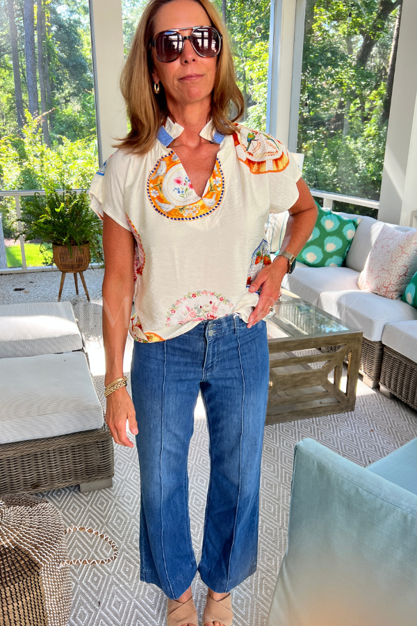 Kaomi jeans, medium denim