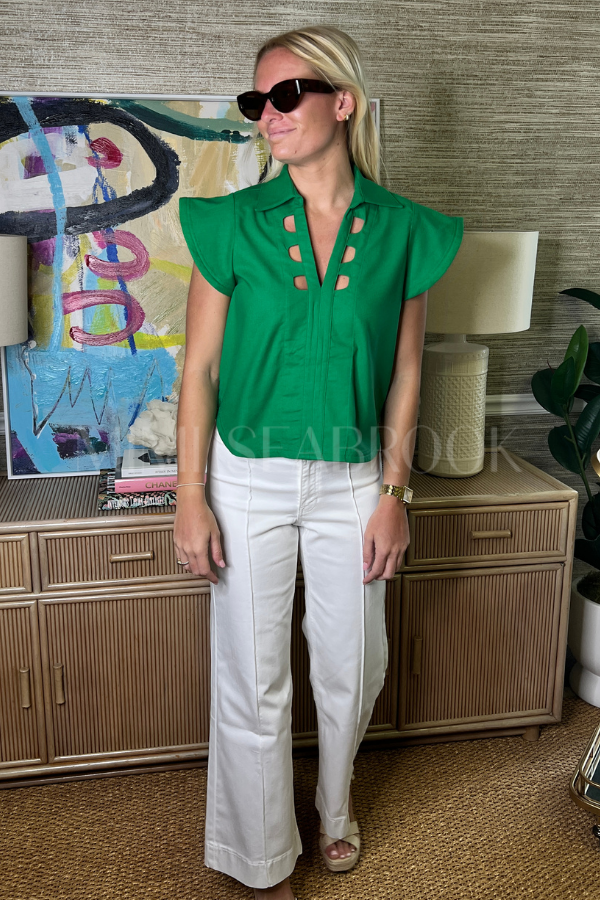 Kaomi jeans, white