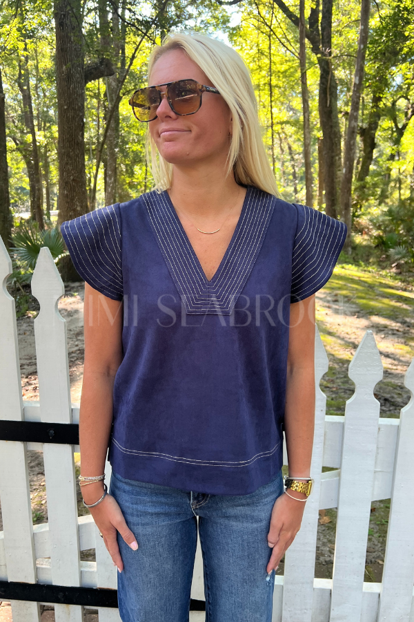 Karina top, navy