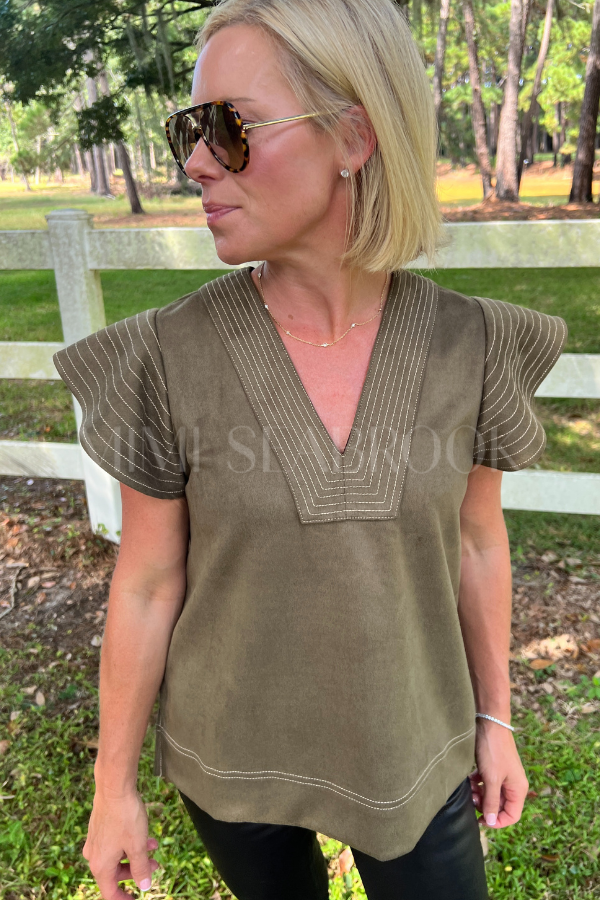 Karina top, olive