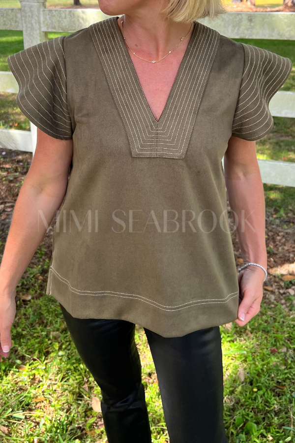 Karina top, olive