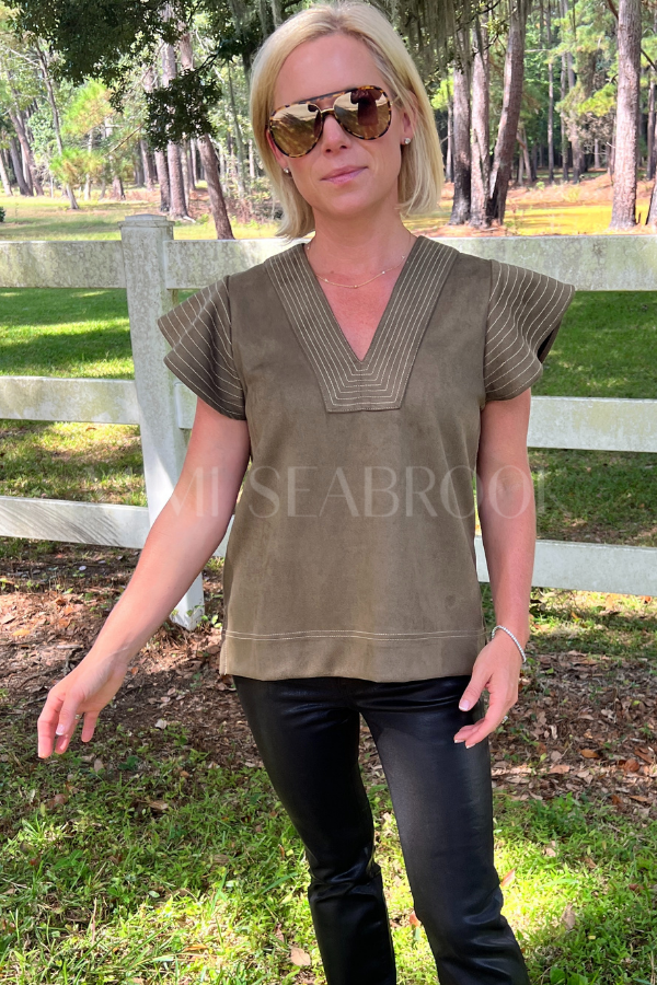 Karina top, olive