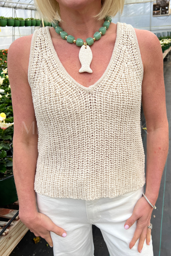 Kaydee top, natural