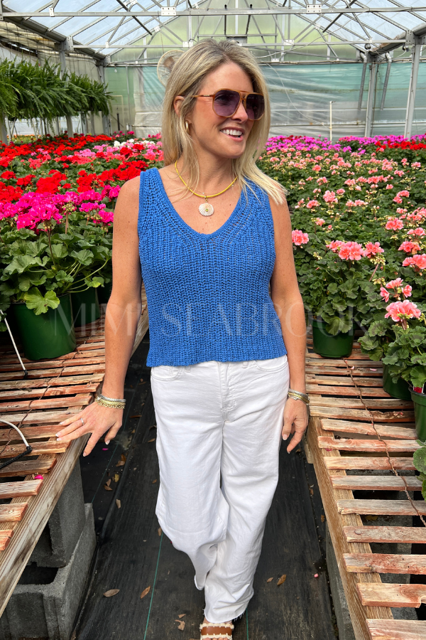 Kaydee top, surf blue