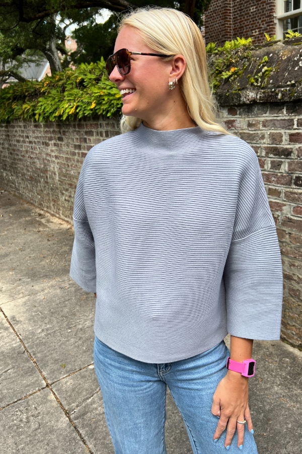 Kenly sweater, slate blue