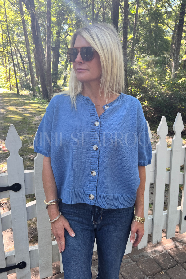 Kensley sweater, dusty blue
