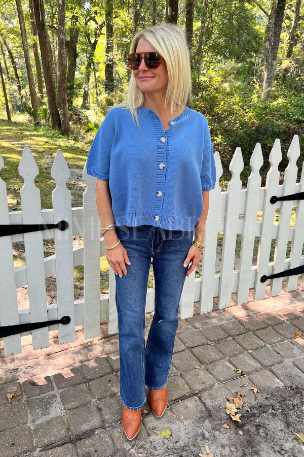 Kensley sweater, dusty blue