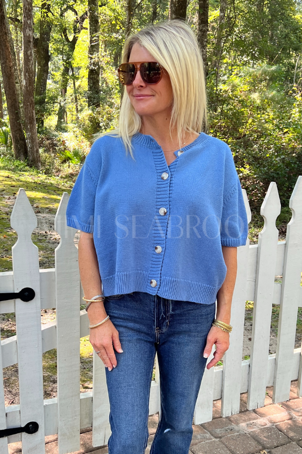 Kensley sweater, dusty blue