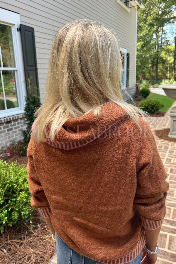 Kerley sweater, caramel pink