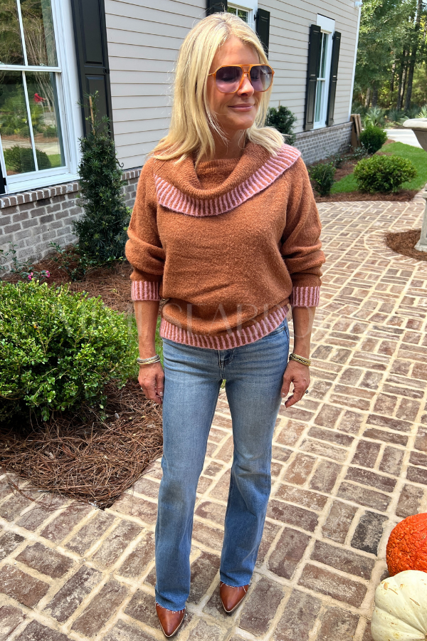 Kerley sweater, caramel pink