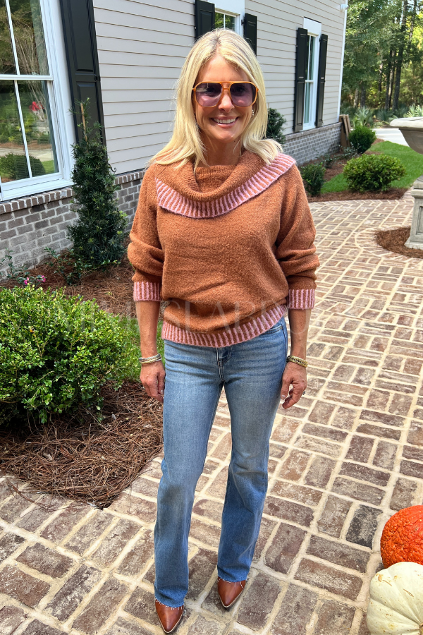 Kerley sweater, caramel pink