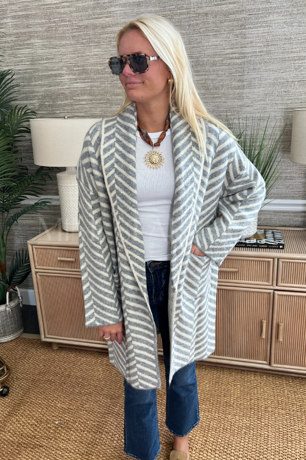 Kerry Cardigan Sweater, heather grey