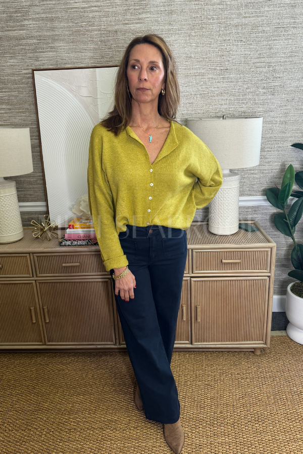 Krissee sweater, dijon yellow