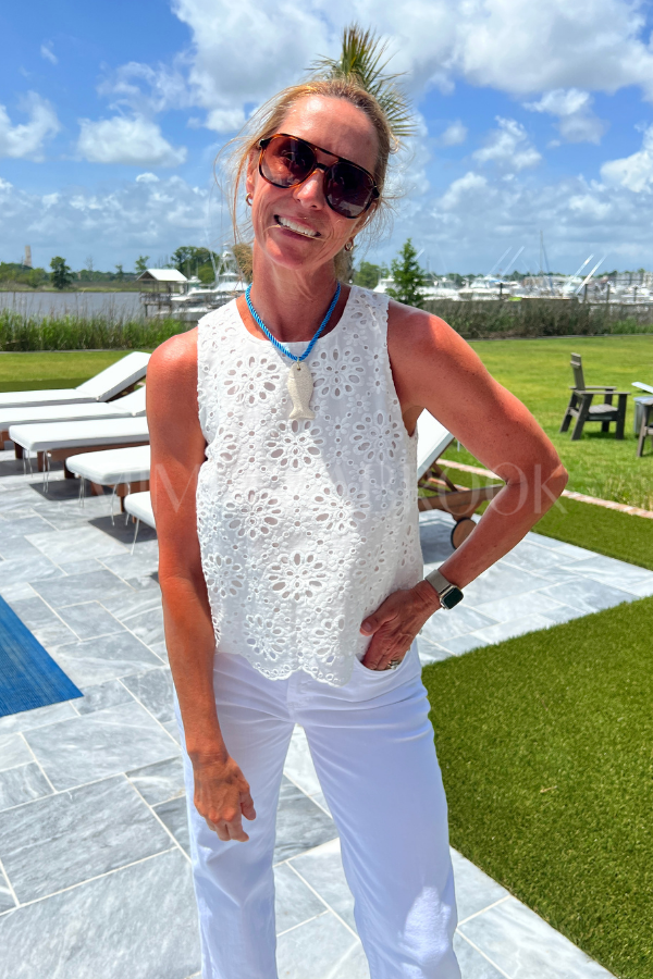 Landry top, white