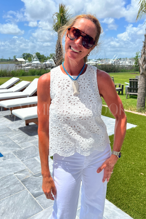 Landry top, white