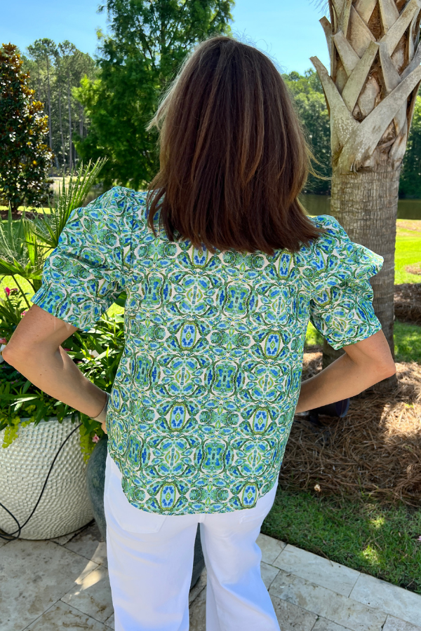 Laylanna top, green