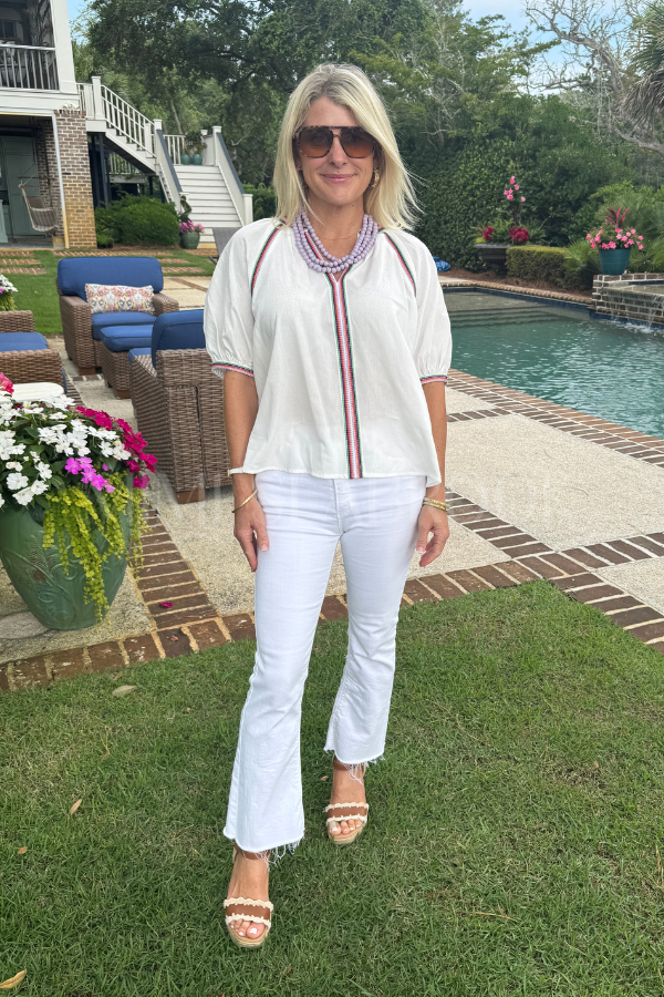 Leann top, off white