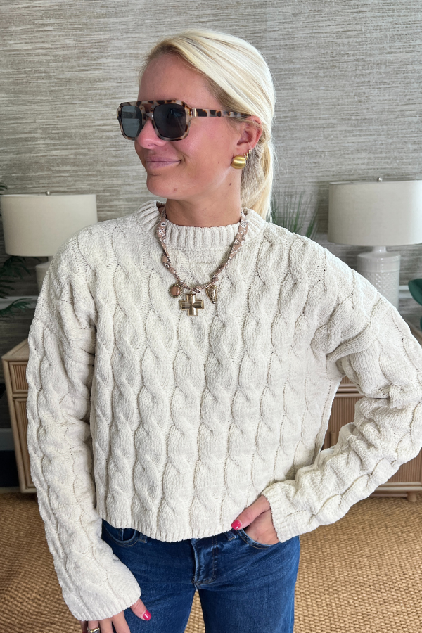 Leavenworth sweater, cream