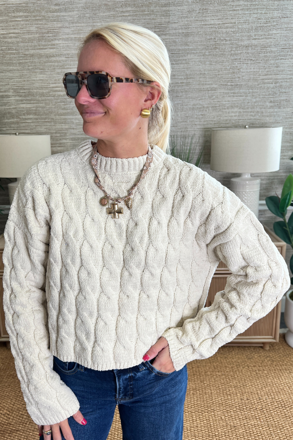 Leavenworth sweater, cream