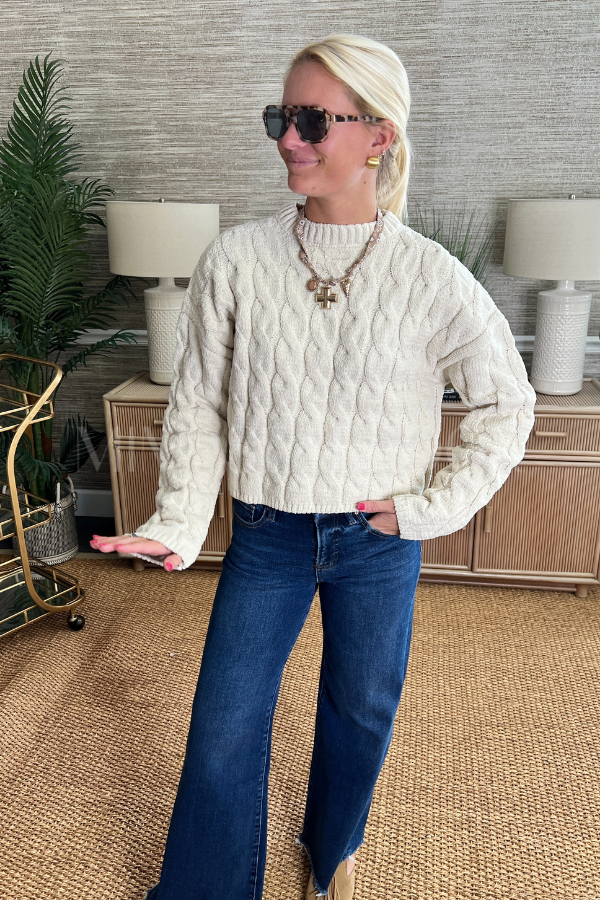Leavenworth sweater, cream