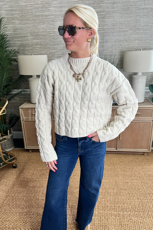 Leavenworth sweater, cream