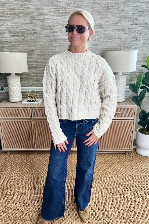 Leavenworth sweater, cream