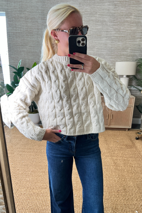 Leavenworth sweater, cream