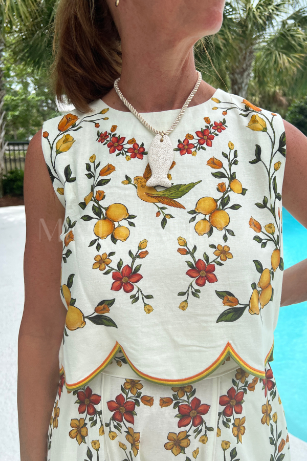 Lemon Bouquet Blouse by Farm Rio