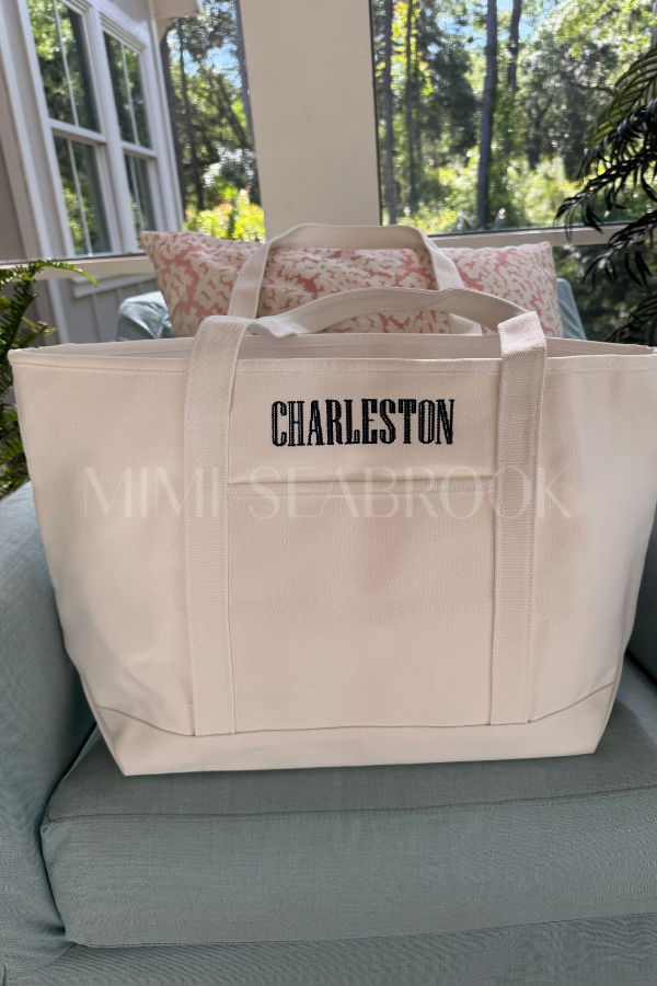 Lowcountry Tote Bag by Mimi Seabrook, Charleston (pre-order)