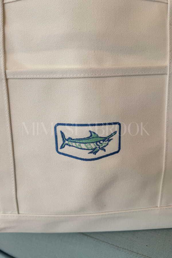 Lowcountry Tote Bag by Mimi Seabrook x King +Pitt, Marlin