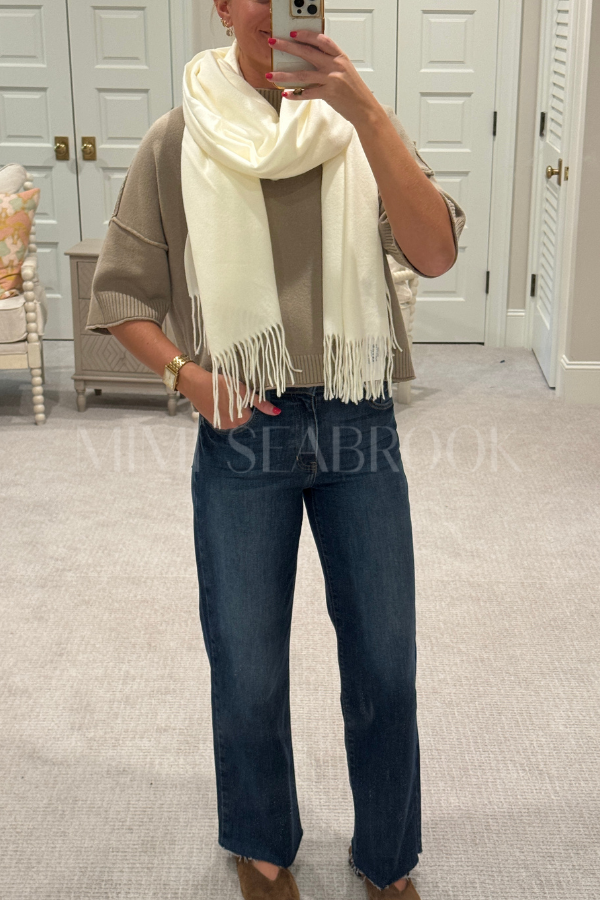 Lumi scarf, ivory
