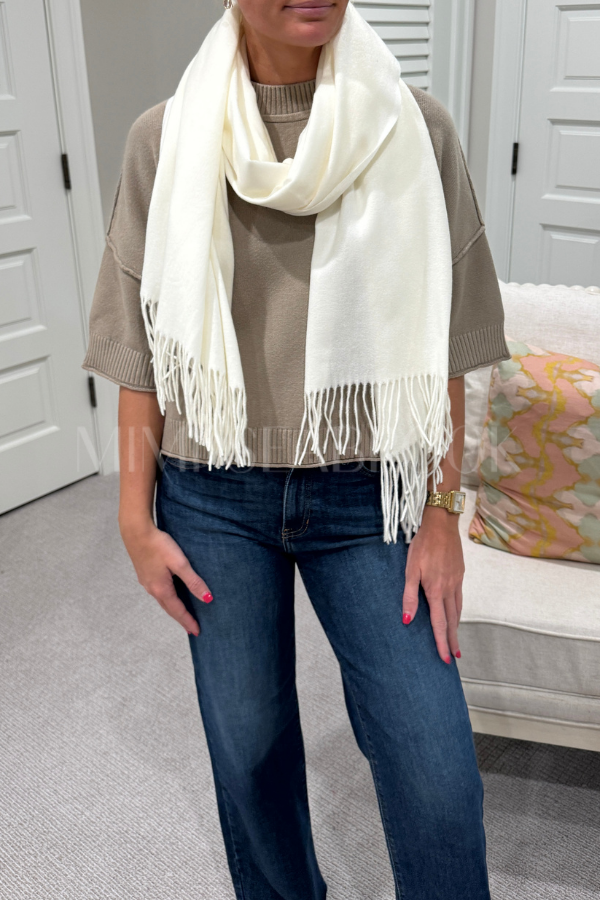 Lumi scarf, ivory