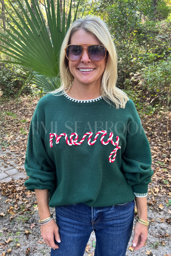 MERRY sweater, hunter green