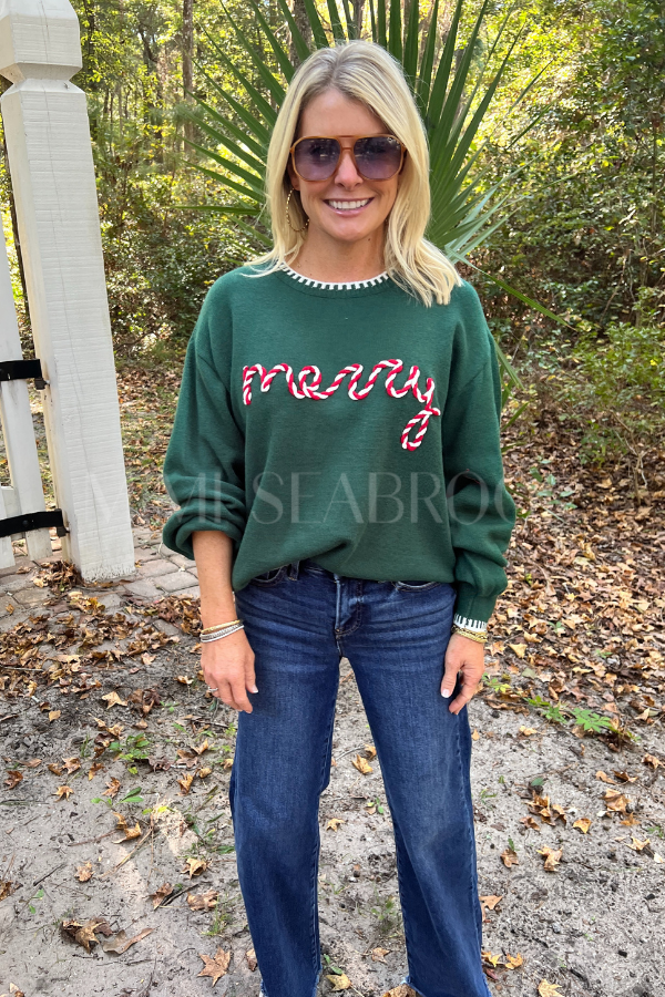 MERRY sweater, hunter green