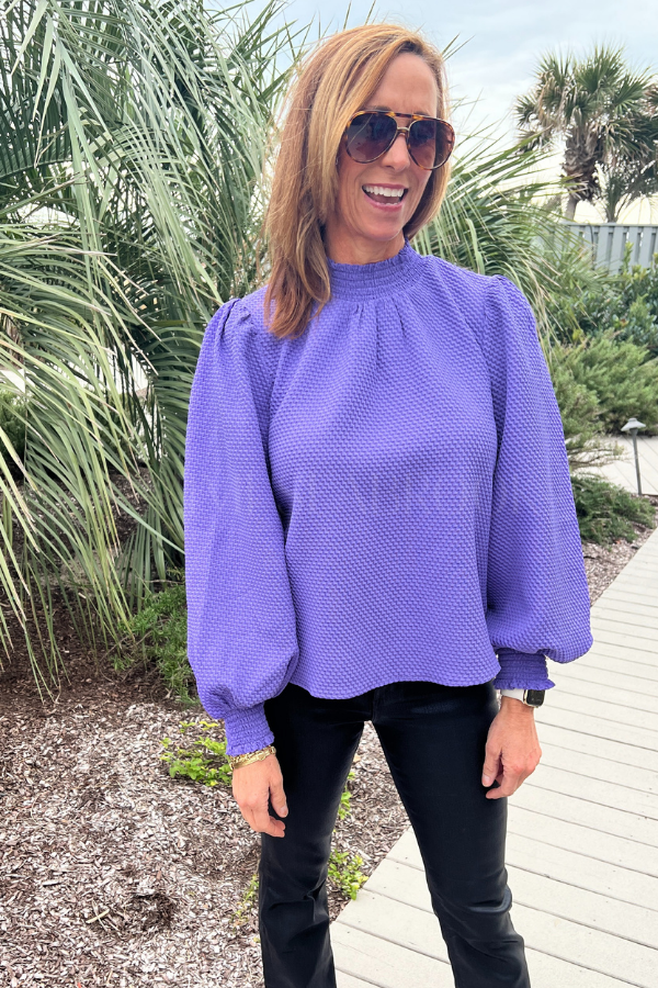 Macie top, purple