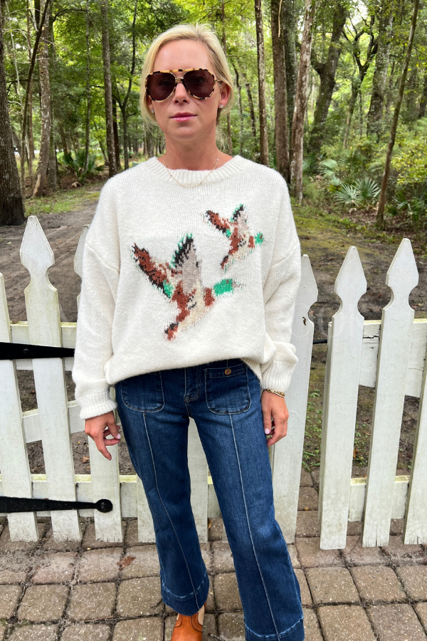 Mallard sweater, cream